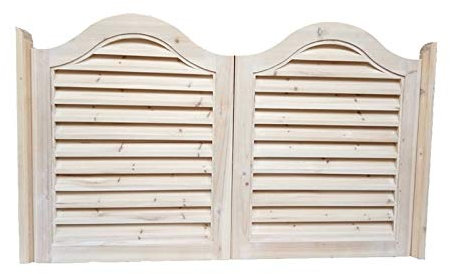 BOCbco Swinging Doors Cafe Doors Solid Wood Half Door Cowboy Door Bar Cut Off Fence Gate Make Old Doors Customizable Single Leaf Double Door/B/75 * 80Cm