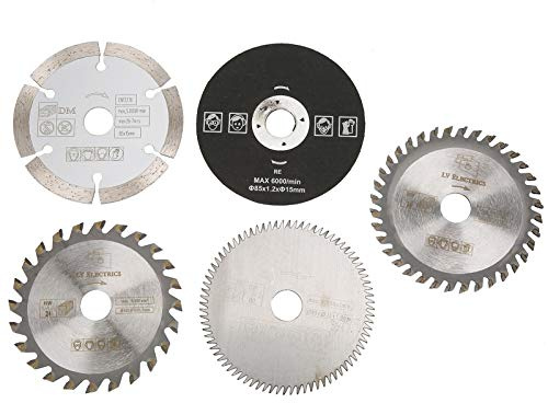 Sägeblatt Kreissägeblatt 5 Stück Außendurchmesser 85 mm Innendurchmesser 15 mm Mini-Hartmetall-Kreissägeblatt für Schneidwerkzeuge