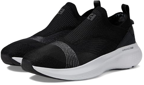 Cole Haan Womens Zerogrand Motion Connect, Black/Gry Pinstripe, 9.5-B US