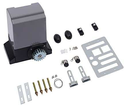 Azionamento scorrevole fino a 1200 kg, apriporta da 550 W, con telecomando, apertura porta del garage, cancello scorrevole, spessore regolabile, per porte in acciaio inox, porte in rame, porte in