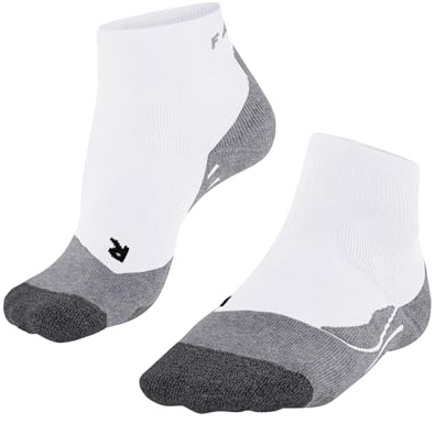 FALKE PL2 Short W Sso coton fil fonctionnel anti-ampoule 1 paire, Chaussettes de padel Femme, Blanc White-Mix 2020, 35-36