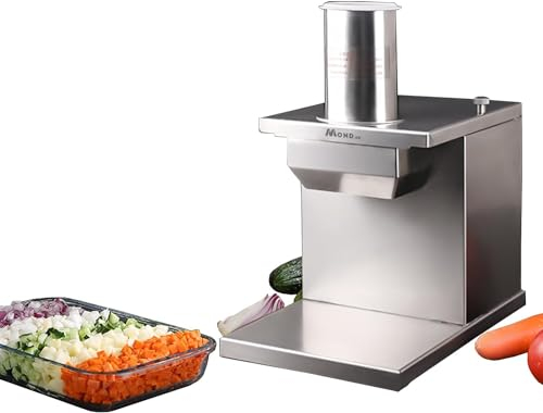Cortadora de Verduras Eléctrica de 200 W, Procesador de Alimentos Cortador Automático Multifunción, Trituradora Picadora de Verduras Comercial, for Patata Cebolla