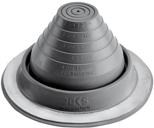 #3 (1/4 Zoll - 5 Zoll) graues, rundes Hochtemperatur-Silikonrohr, flexibles Blinken, Dektite: Metall-Dachwagenheber-Rohrmanschette – Metall-Dachrohr, blinkend (DF203G)