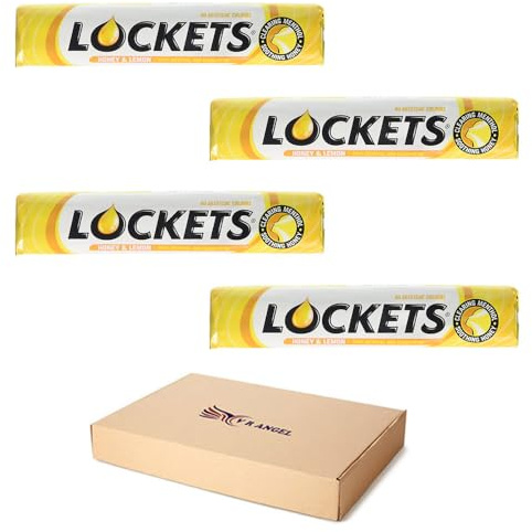 Lockets Lozenges 4 x 41g Soothing Sweets Honey and Lemon Flavor Sold By VR Angel Elevate Your Little Moments with Cool Refreshment !