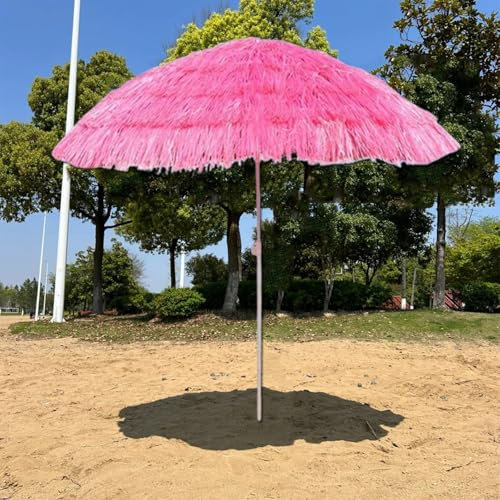XUQQU Ombrellone Hawaiano, Ombrellone da Patio in Paglia da 1,80 M, Ombrellone da Spiaggia, Ombrellone da Giardino, Tiki Ombrellone per Patio, Spiaggia, Cortile