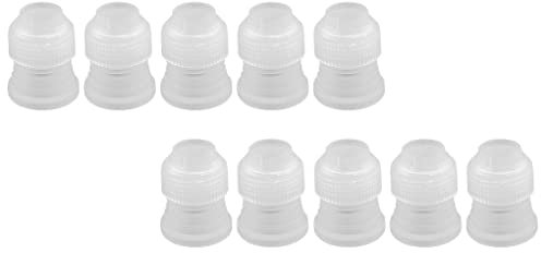 10 Pcs Coupler Adaptor Icing Bag Piping Nozzle Bag Cake Flower Pastry Decor Tool