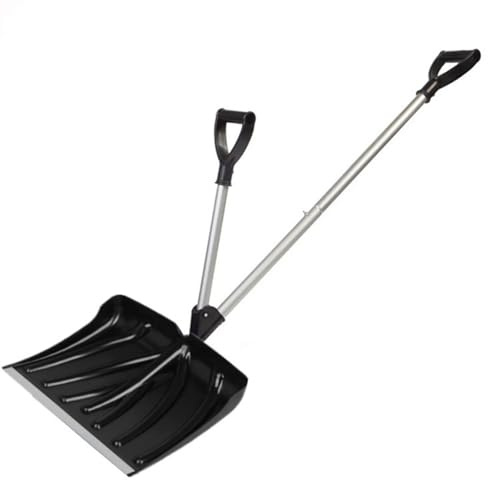 Pala da neve in alluminio leggero con manico staccabile strumento multi-superficie per veicolo vialetto e stoccaggio compatto pala da neve staccabile con manico in PP