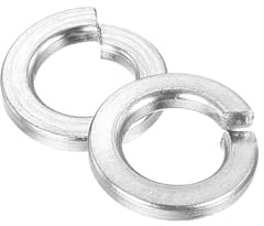 QUARKZMAN #10 Rondelle Grower, 100Pcs 304 Acier Inoxydable Rondelles Ressort Metal Rondelle Fendue pour Boulons Vis Machines
