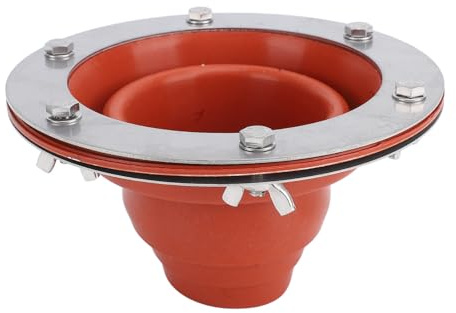 Fafeims Zeltofen-Jack-Set, Silikon-Rohrmanschette, Hochtemperatur-Abgasanschluss für Zelte, 3 Wandrohrabschnitte Zum Schutz, 280 °C Hitzebeständig, 4,5–10 Cm, Geeignet für Schornsteine (ORANGE)