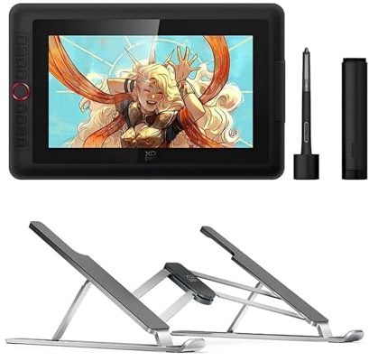 XPPen Artist 13.3 Pro V2 Tablette Graphique Dessin avec Écran Laminé,16K(16384) Niveaux de Pression et ACS05 Support