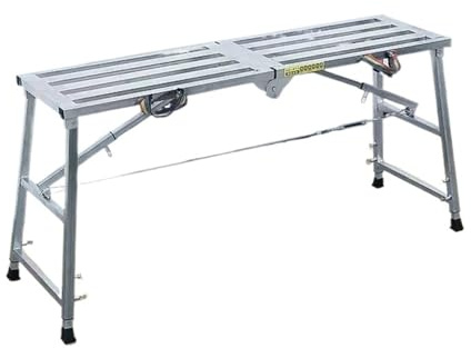 Piattaforma mobile per ponteggi Scale pieghevoli in ferro, ispessimento, multifunzionali, portatili, telescopiche, for interni, antiscivolo, strumenti da costruzione(140X40CM pairs)
