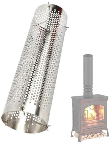 Kit de tubos de chimenea de estufa de leña, secciones de tubo de acero inoxidable para tienda de campaña al aire libre, diseño resistente al calor, de ventilación adecuado para campamento