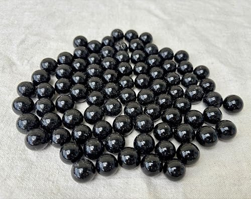 MEIERLE & Söhne 95 biglie di vetro nere per vasi, decorazioni, fai da te e decorazioni