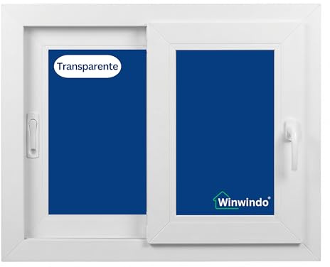 Winwindo - Ventana Corredera PVC Reforzada Blanca | Cristal Climalit | Entrega 24/48h (800x800 Transparente)