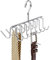 iDesign Axis Portacravatte armadio, Portacinture da armadio in metallo cromato con 14 ganci, argento
