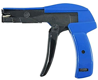 KATSU Cable Tie Gun All Steel Heavy Duty Professional Tensioner and Cutter Tool with Automatic Flush Cut-Off for Plastic Nylon Ties 417513