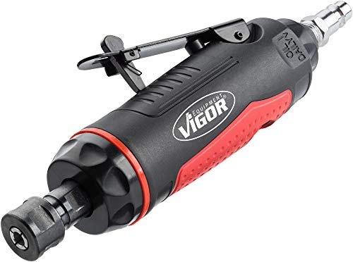 Amoladora de barras ViGOR V65672 I apta para fresas, discos de corte y muelas con portabrocas de 3 y 6 mm I amoladora para profesionales y artesanos ambiciosos con mango aislado en frío