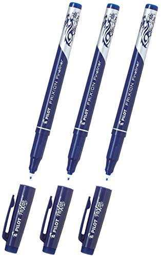 Pilot Frixion Radierbarer Fineliner (Blau, 3 Stück)
