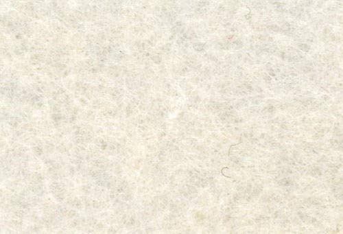 Filz Bastelfilz 3 mm Dick / 90 cm Breit 0,25 cm Taschenfilz Meterware 26 Farben (Creme 051)