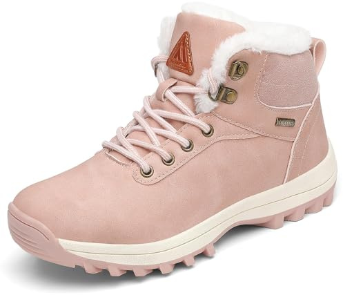Mishansha Stivali Invernali Donna Uomo Scarpe Invernali Calde, Rosa 40