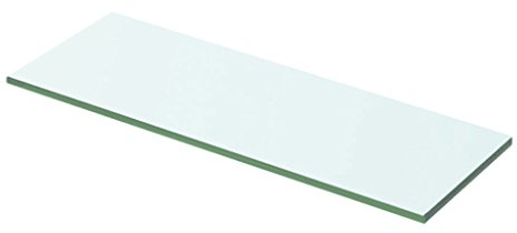 yorten Regalboden Glas Transparent Glasboden Einlegeboden Glasablage Glasregal Ersatzteile 50 x 12 cm (L x B) St?rke 8 mm Tragf?higkeit 15 kg