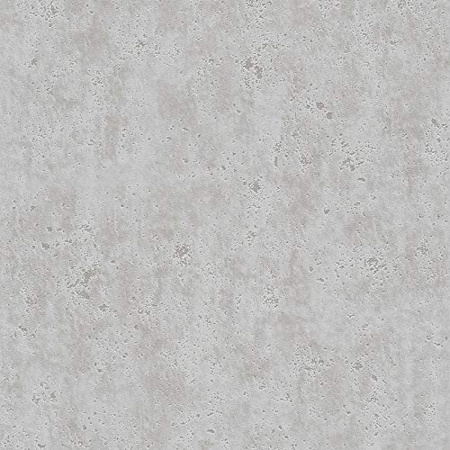 Papier peint intissé effet béton brut salle de bain 366004 36600-4 A.S. Création Beton Concrete & More | Gris | Rouleau (10,05 x 0,53 m) = 5,33 m²
