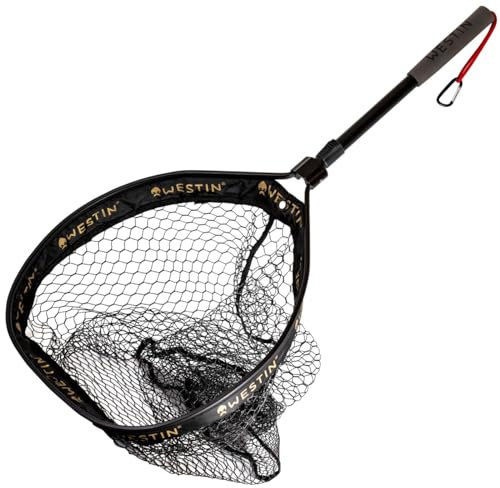Westin W3 CR Floating Landing Net S 38x45x45cm Kescher zum Spinnfischen, Raubfischkescher für Barsch, Zander & Hecht, Angelkescher