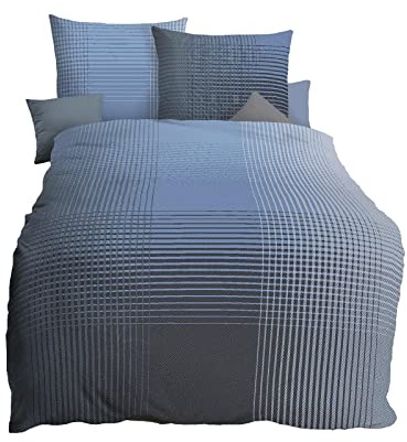 Kaeppel Mako-Satin Bettwäsche Master Taube, 1 Bettbezug 135 x 200 cm + 1 Kissenbezug 80 x 80 cm