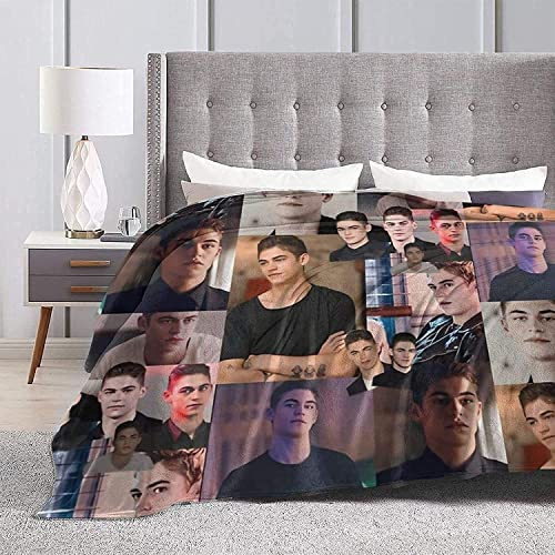 LOUJIN Hardin Scott Photo Edit weiche Mikro-Flanell-Decke, bequeme, warme Einzeldecke, Anti-Pilling-Decke für Bett, Sofa, 125 x 100 cm