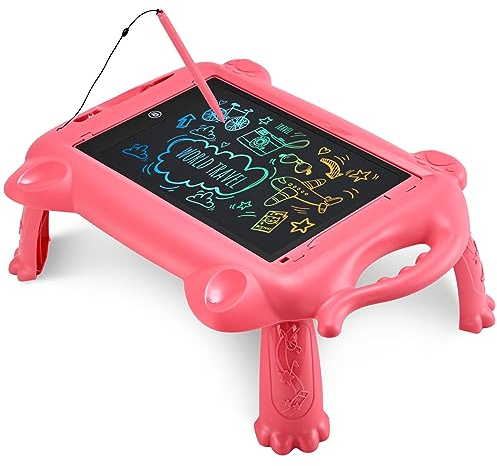 RaceGT Magnet Maltafel Kinder 12 Zoll, Zaubertafel Kinder Malpad Maltafel Zaubertafel mit Beinen, LCD Schreibtafel Kinder, Reise Spielzeug Kinder Geschenk ab 3 4 5 6 7 8 Jahr