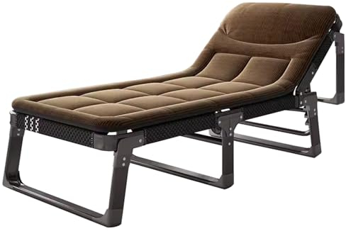 RDIAYDN Campingbett Feldbett Klappbar, Liegestuhl Klappbar Sonnenliege Gartenliege, Gepolstertes Campingbett, for Garten, Camping, Reisen, Belastung 150kg (Color : B)