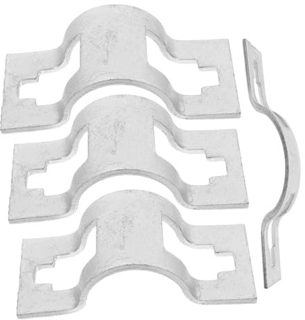 Yardenfun 4pcs Steel Pipe Scaffolding Lock Clamp Scaffolding Fixing Clamp Accessory Crossbar for Construction