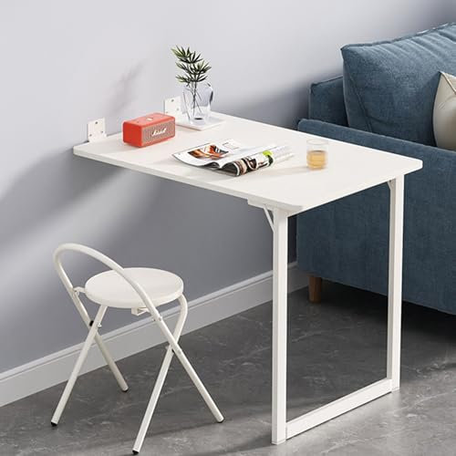 Wand Wandtisch Klappbar,Wandklapptisch,Kleiner Klappbarer Wandtisch,Platzsparender Weißer Klappbarer Wandtisch,Für Den Einsatz Im Wohnzimmer,Arbeitszimmer Oder In Der Küche