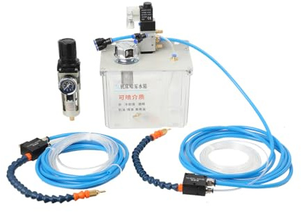3L Nebel Kühlmittel Schmierung Spray System für CNC Drehmaschine Bohrmaschine 220V, Schmierspray System Spray Kühlmittel Pumpe Öl Nebel Sprayer Maschine, Kühler Kühlmittel Pumpe Öl Nebel Sprayer