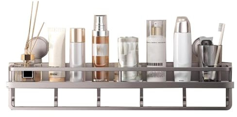Organizador de ventosas de ducha | Baño de succión fuerte | Estante de almacenamiento de succión | Estante de ducha con ventosa, almacenamiento de baño impermeable, ganchos organizadores de ventosa,