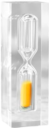 siduytin Durevole Timer a Clessidra per Bambini La Gestione del Tempo ha Bisogno di Timer per Sabbia in Resina per Bambini Timer per Sabbia da 3 Minuti Timer per Uova sode, 3 Minuti, Arancia
