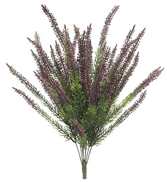 mucplants Künstliche Erika Calluna 59cm auf Steckstab, künstliches Heidekraut (Fuchsia)