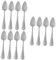 COLLBATH 12 Piezas Cuchara De Pomelo Gran Cuchara De Fruta Cuchara Ovalada Dentada Cuchara De Postre Cucharas Para Café Cuchara Con Borde Dentado Cuchara De Melón Cucharas Para