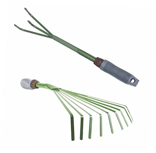 Râteau Cultivateur À 3 Dents pour Le Jardinage Ensemble De 2 Râteaux Outil Polyvalent pour Lentretien