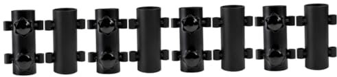 BESPORTBLE 4 Sätze Fixer Für Baldachinstangen Stehen Terrassendielen Deck Camping Zubehör Zeltzubehör Zelte Zeltstangenhalter Fester Halter Für Zeltstange Stahl Black 2 Stück * 4