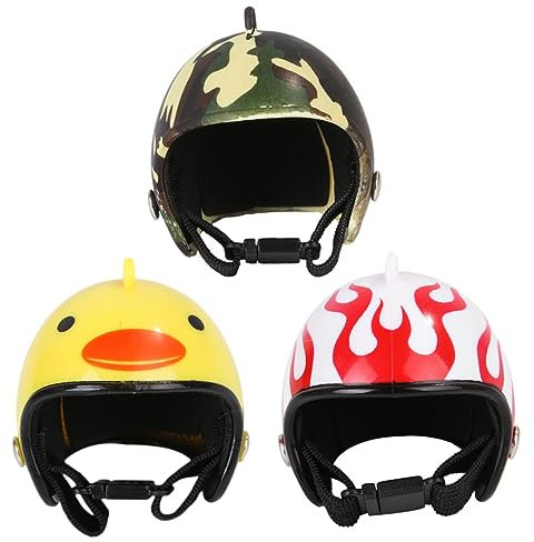 ROMISBABA 3stücke Hühnerhelm Für Haustier Huhn Geflügelhut-Kopfbedeckung Verstellbarer Vogel Hut Schutz Vor Kopfverletzungen Geeignet Für Hühner Und Papageien