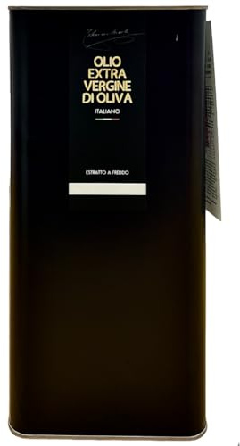 Tiberino 1888 - Olio Extravergine di Oliva 5 Litri – 100% Italiano – Spremuto a Freddo – Made in Puglia – Lattina Protettiva.
