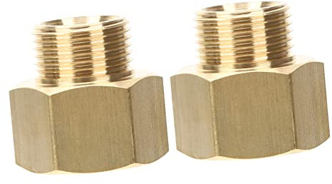 OFFSCH 2piezas Adaptador De Latón De Conector De Manguera Interior Exterior Accesorio Adaptador De Propano para Uso Camping y Conexión De Grifo