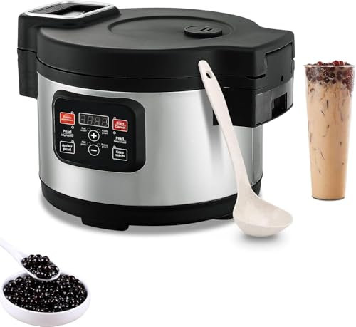 Automatic Boba Pot,commercial Fully Automatic Pearl Pot,1350w Electric Pearl Tapioca Cooker Pearl Maker,9l Milk Tea Boba Pot Cooker,multifunction Tapioca Boba Pearl Pot Cooker For Milk Tea, 12l