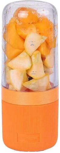 SHRGOMPIT Extracteur de jus électrique USB 400 ml, portable, mini bouteille d'eau, avec 4 lames et batterie rechargeable