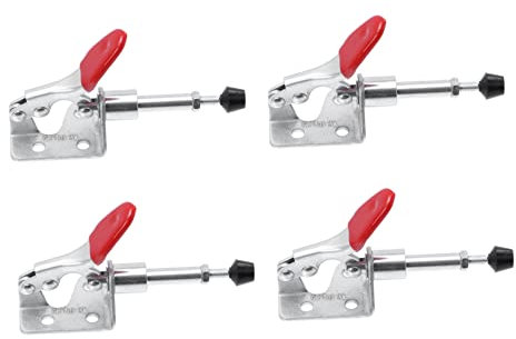 TOBBOMEY 4 Stück Teiliges Toggle Clips Verstellbare Eisen Horizontalspanner für Schnelle Befestigungen für Heim Büro Restaurant und Industrielle Anwendungen