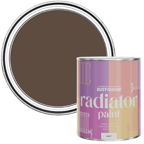 Rust-Oleum Heat-Resistant Radiator Paint in Matt Finish - Coffee Bean 750ml