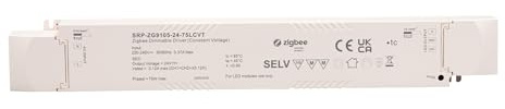 CONNEX 75W 24V ZigBee CCT Constant Voltage LED Dimmable Driver SRP-ZG9105-24-75LCVT