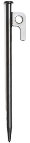 Kraftiga tältpinnar, Tältspik i rostfritt stål, svart, 20-40cm(Black-25cm)