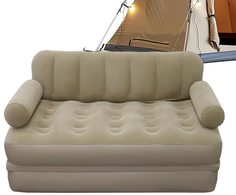 Canapé Gonflable pour Camping - avec Pompe à Air et Fonction Lit Pliant,Canapé de Camping Gonflable Lit Pliable | Pour Adultes Intérieur Extérieur Plage Voyage Randonnée Vacances Festival Jardin